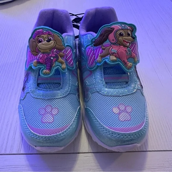 Paw Patrol Blue and White Sneakers with Velcro Closure - Picture 2 of 6